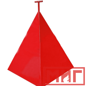 Фото 29 - Пожарная пирамида для пожарного гидранта 750x750x900 (Трехгранная).